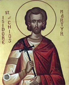 Мученик Исидор Хиосский (+251)