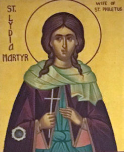Мученица Лидия, жена святого Филета (I в.)